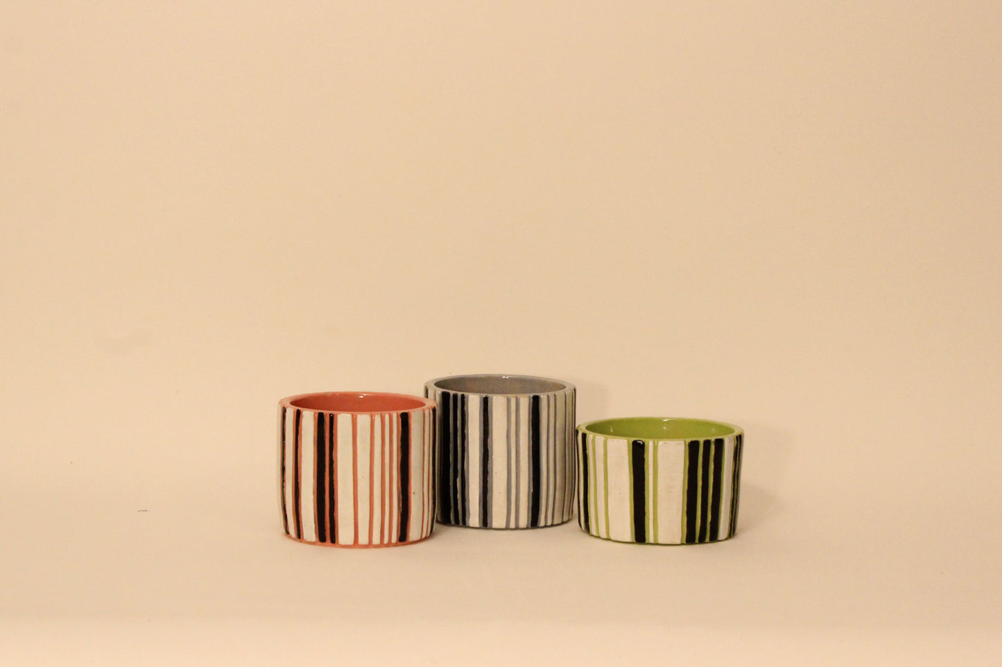 blue striped cup