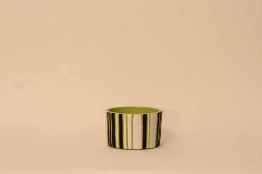 green striped cup